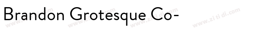 Brandon Grotesque Co字体转换
